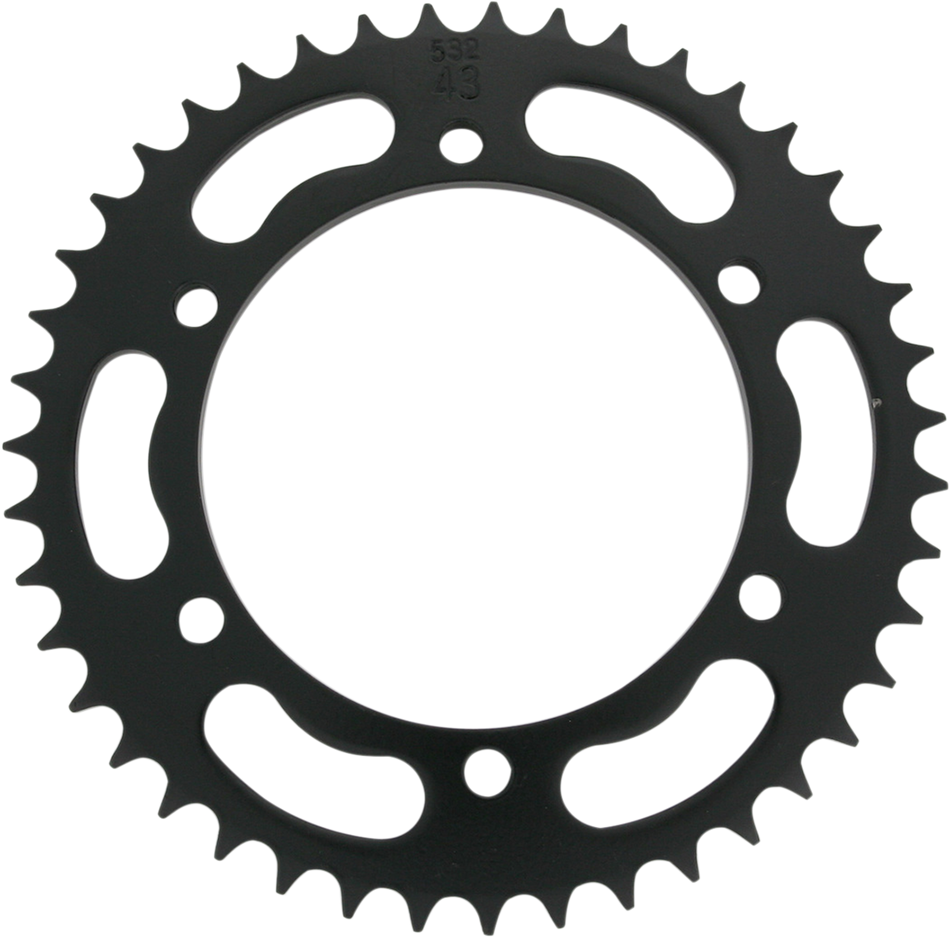 Parts Unlimited Rear Yamaha Sprocket - 532 - 43 Tooth 3fv-25443-0143