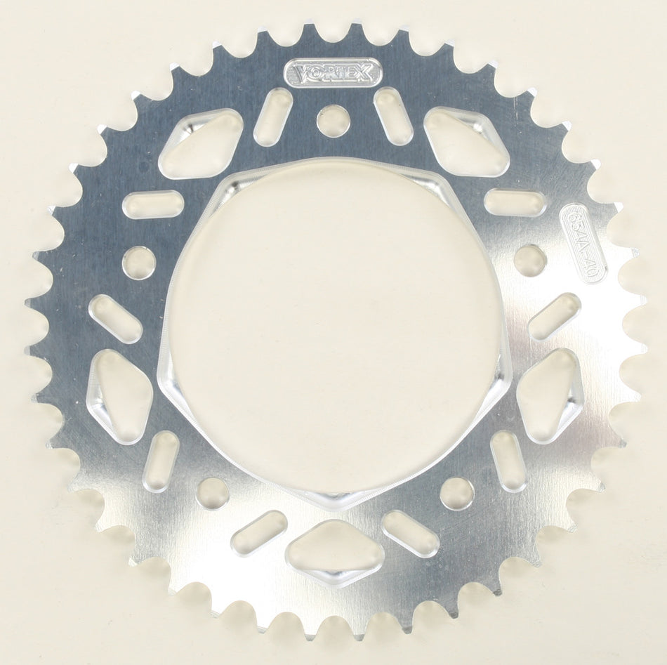 VORTEX Rear Sprocket Aluminum 40t-520 Sil Yam 654A-40