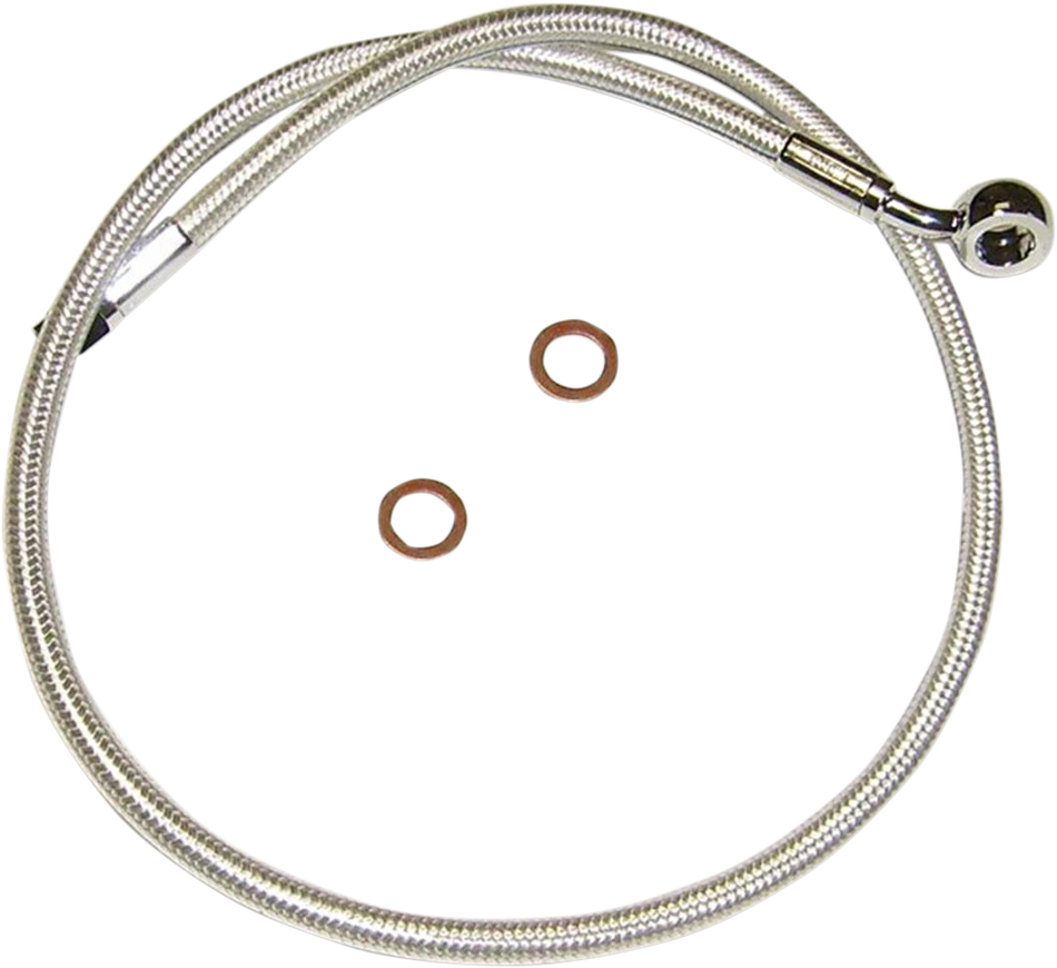 MAGNUM Brake Line - 10mm-Straight - 17" - Sterling Chromite II AS37617