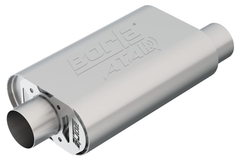 Borla CrateMuffler SBC Hot 350/383 3 inch Offset/Center 14in x 4.35in x 9in Oval Muffler 400844
