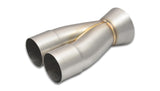 Vibrant 2-1 SS Merge Collectors (2-1/2in Inlet Slipover ID 3-1/2in Outlet OD) - Sold Individually 10359
