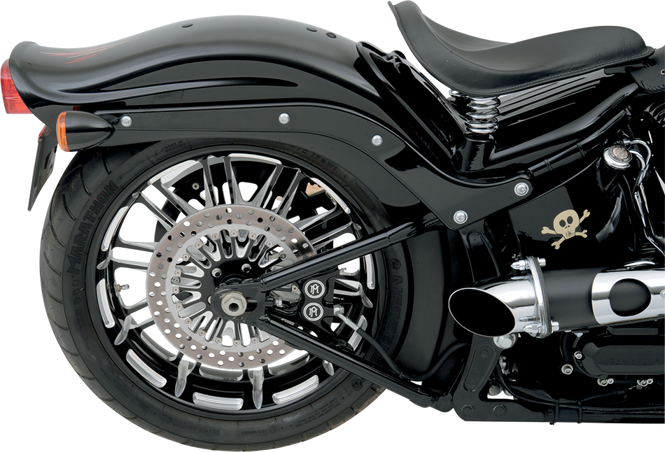 PERFORMANCE MACHINE (PM) 4-Kolben-Bremssattel – hinten – Contrast Cut 08-17 Softail 1256-0077-BM