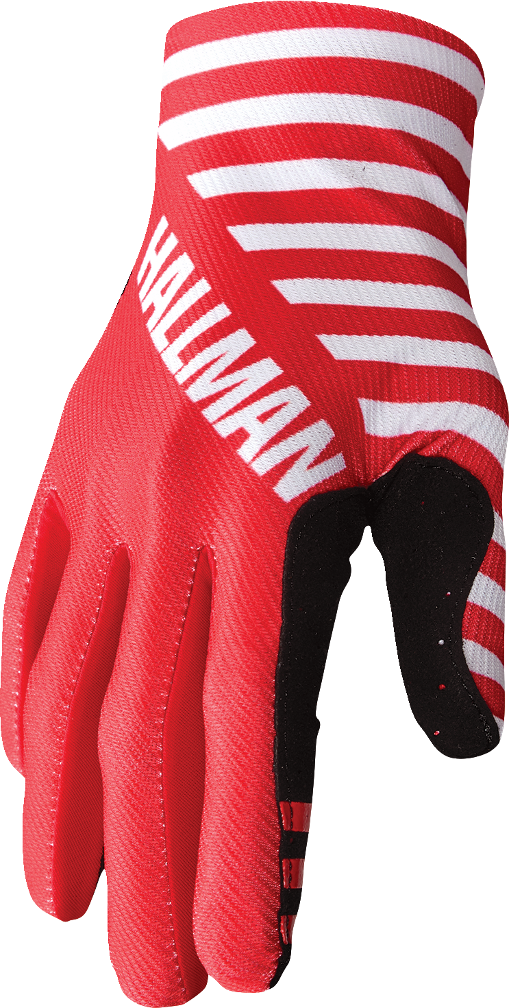 THOR Mainstay Gloves - Slice - White/Red - XS 3330-7291