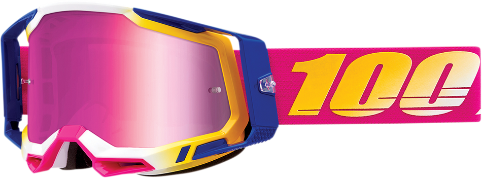 100% Racecraft 2 Goggles - Mission - Pink Mirror 50010-00012