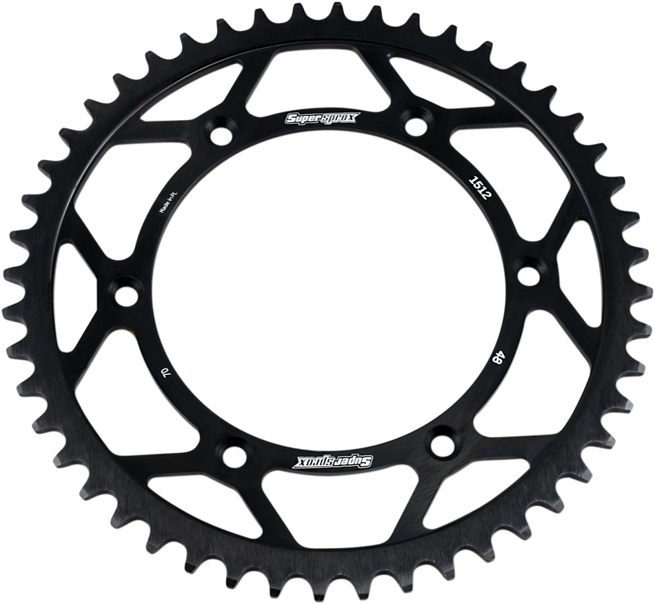 SUPERSPROX Steel Rear Sprocket - 48 Tooth RFE-1512-48-BLK