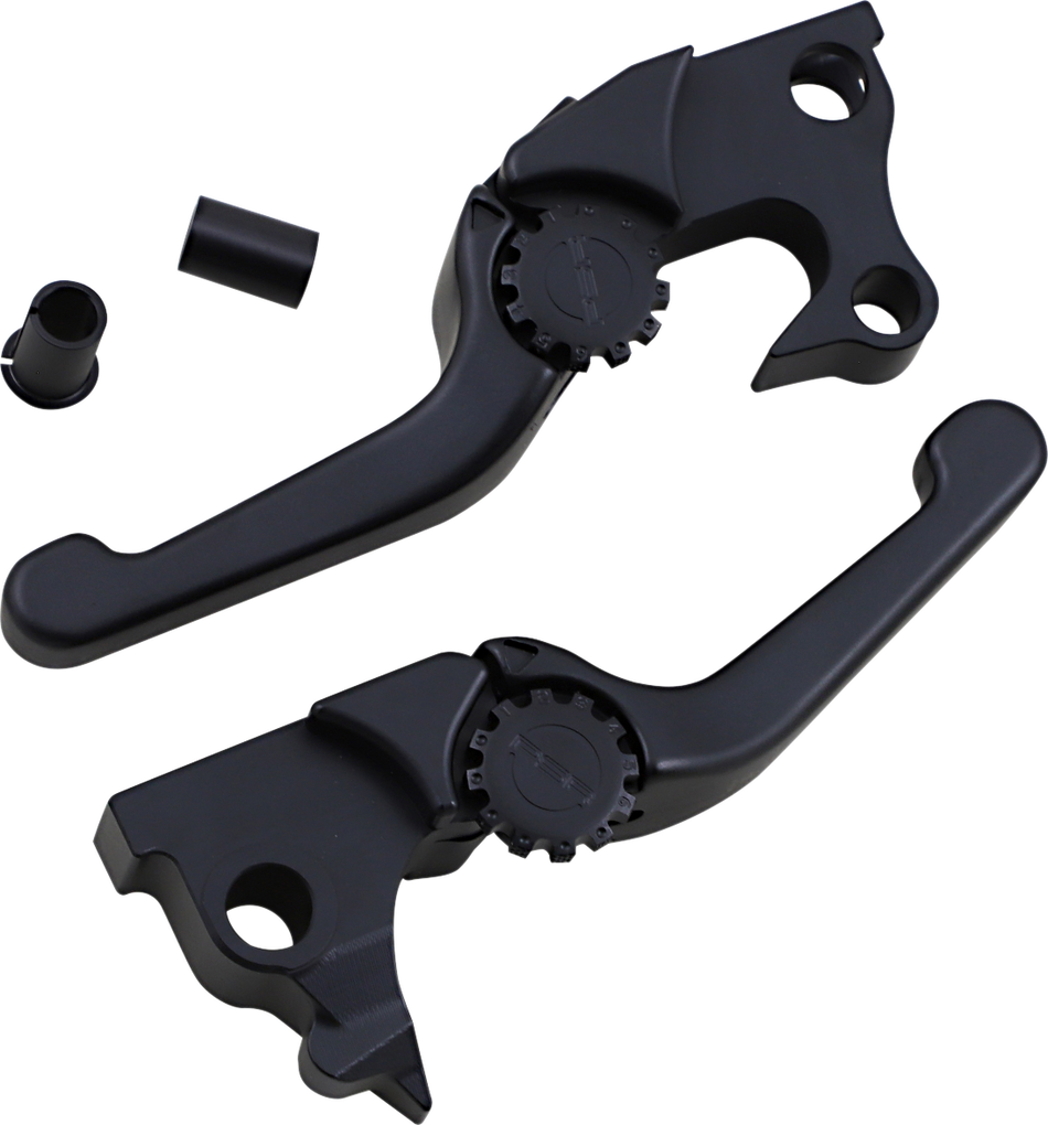 POWERSTANDS RACING Lever Set - Anthem - Shorty - Black 12-01655-22