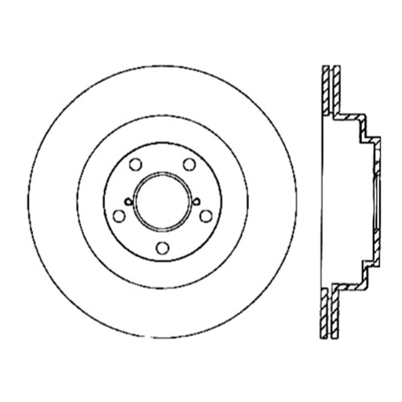 StopTech Power Slot 06-07 WRX / 05-08 LGT Rear Left Slotted Rotor 126.47025SL