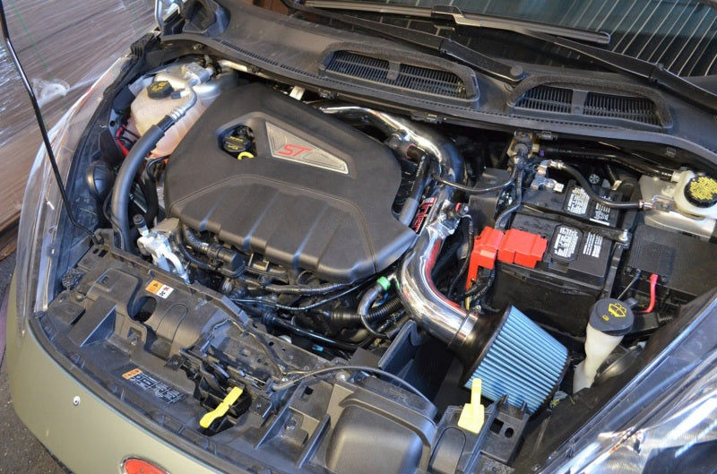 Injen 14 Ford Fiesta ST 1.6L Turbo 4Cyl Wrinkle Black Short Ram Intake w/MR Tech SP9016WB