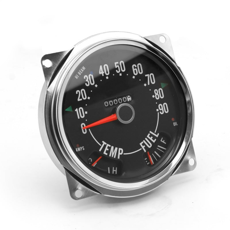 Omix Replace Speedometer Cluster Asse 0-90 MPH 55-75 CJ 17206.04