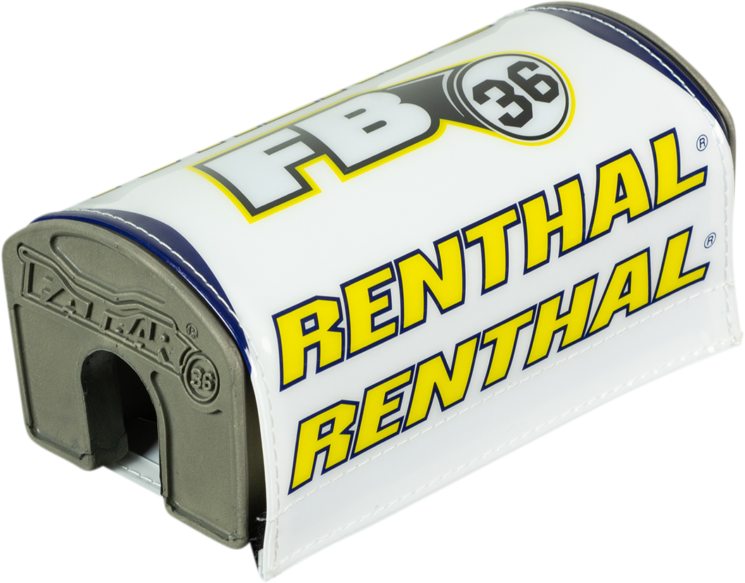 Protector de manillar RENTHAL - Fatbar36™ - Blanco/Amarillo P348