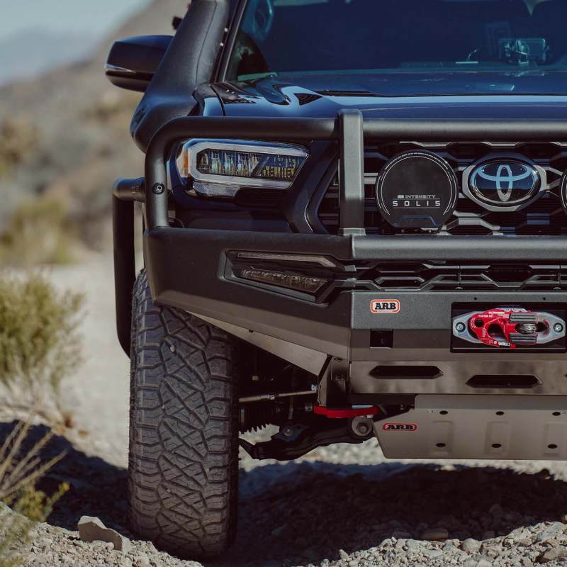 ARB 16-23 Toyota Tacoma Summit MKII Bumper Kit w/ LED Fog Lights & Winch Install Kit - Black 3423200K