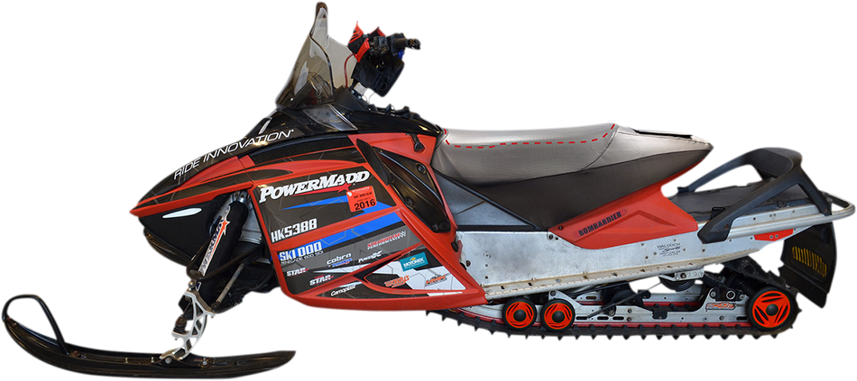 POWERMADD Rev X High Rise Seat Cover - 3" - Black - Ski-Doo 52030