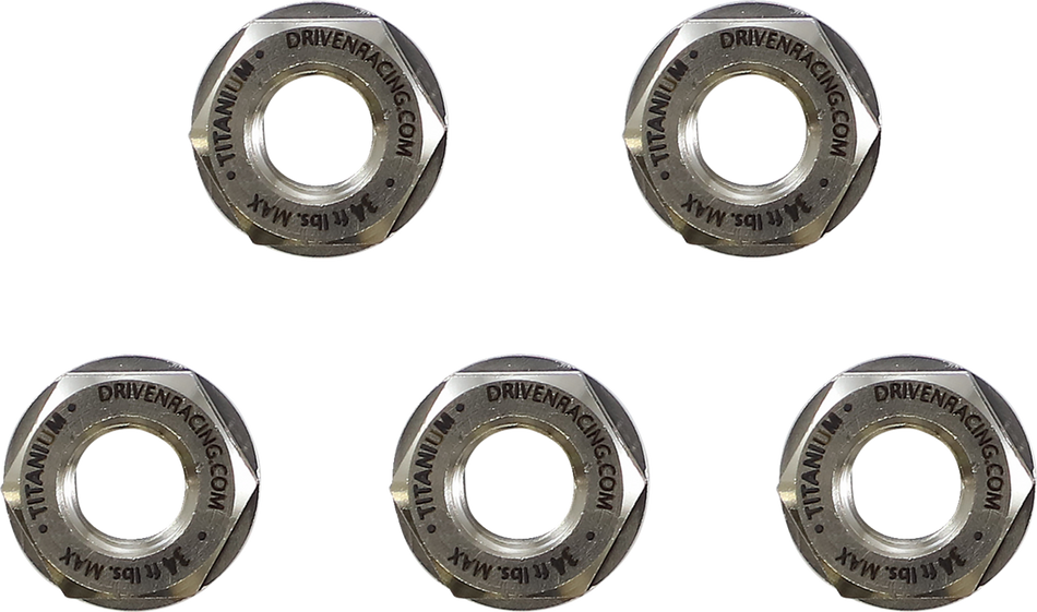 DRIVEN RACING Sprocket Nuts - Titanium DSN-5 TN