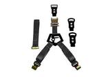 N-Fab Bed Mounted Rapid Tire Strap Universal - Gloss Black - Black Strap BM1TSBK