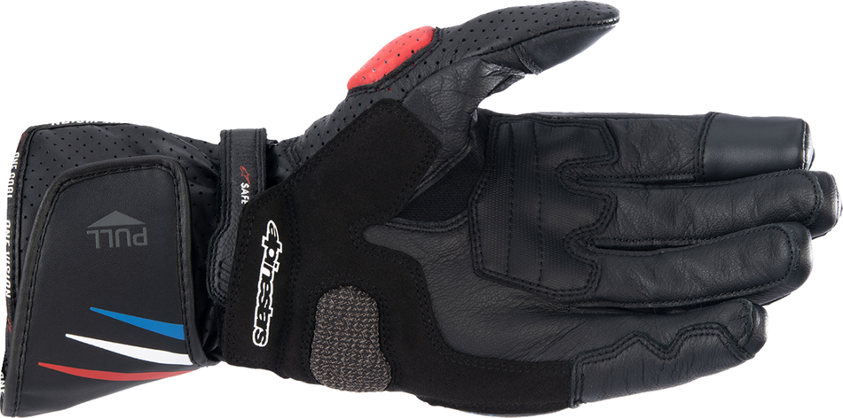 Guantes ALPINESTARS Honda SP-8 V3 - Negro/Rojo brillante/Azul - 2XL 3558423-1317-2X 