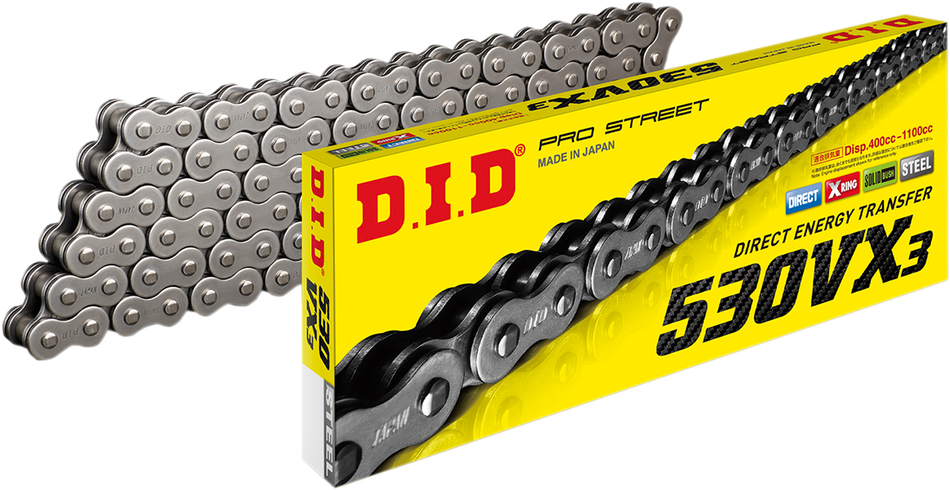 DID 530 VX3 - Chain - Natural - 114 Links 530VX3X114ZB