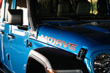 DV8 Offroad 20-22 Jeep JL 392 & JT Mojave A-Pillar Light Bar Mount LBJL-07