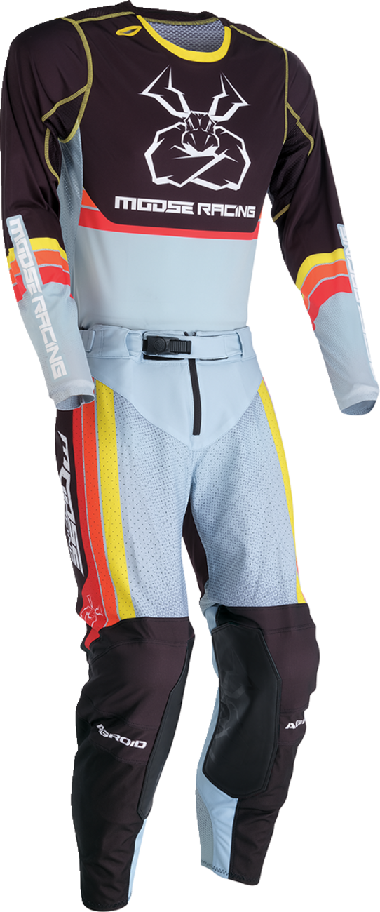 MOOSE RACING Agroid Jersey - Gray/Yellow - Large 2910-7514