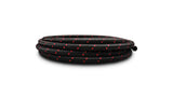 Vibrant -8 AN Two-Tone Black/Red Nylon Braided Flex Hose (10 foot roll) 11968R