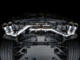AWE Tuning 2020 Chevrolet Corvette (C8) Track Edition Exhaust - Quad Chrome Silver Tips 3020-42080