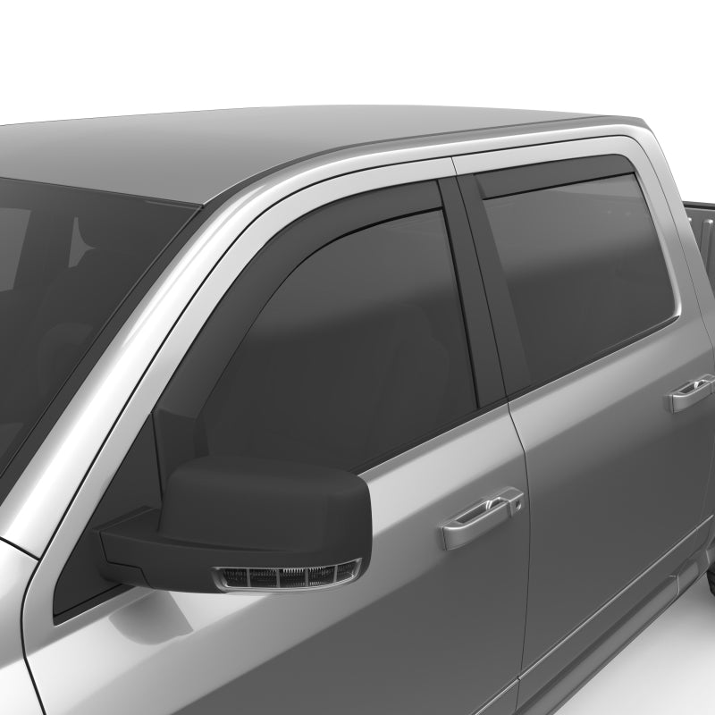 EGR 09-13 Dodge Ram 1500/2500/3500 Crew Cab In-Channel Window Visors - Set of 4 - Matte (572755) 572755