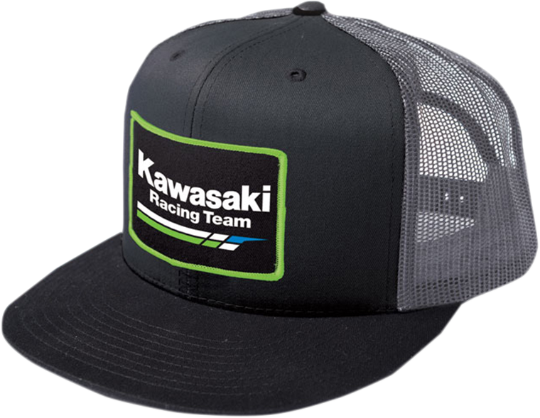 FACTORY EFFEX Kawasaki Racing Hat - Black/Gray NO LARGE K LOGO 18-86102