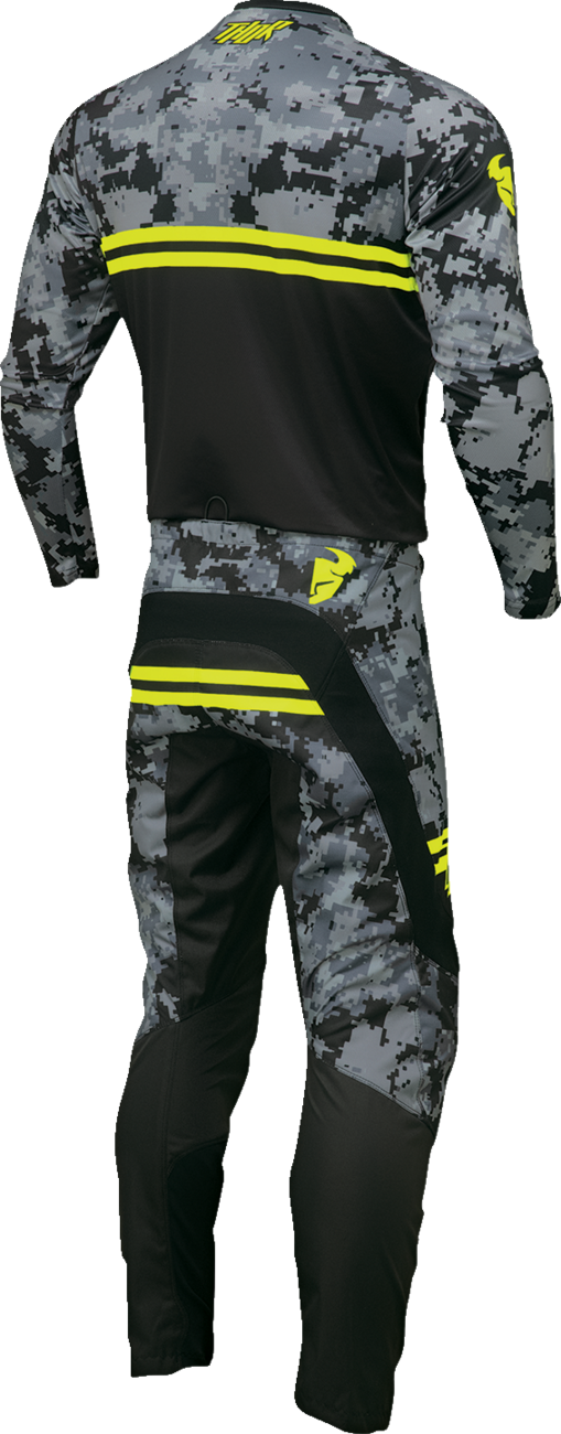 THOR Sector DIGI Jersey - Black/Camo - Large 2910-7568