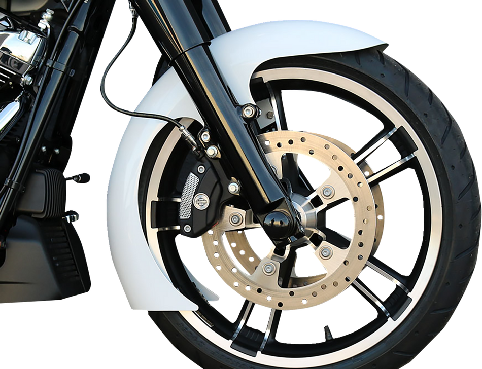 PAUL YAFFE BAGGER NATION DEI Front Fender - OEM - 16"-19" Wheel - With Black Adapters DEI-OEM-14L-B