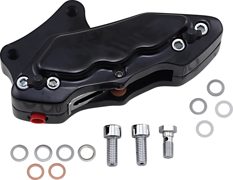 HAWG HALTERS 6-Piston Front Brake Caliper - Black LS LHVIAB6013