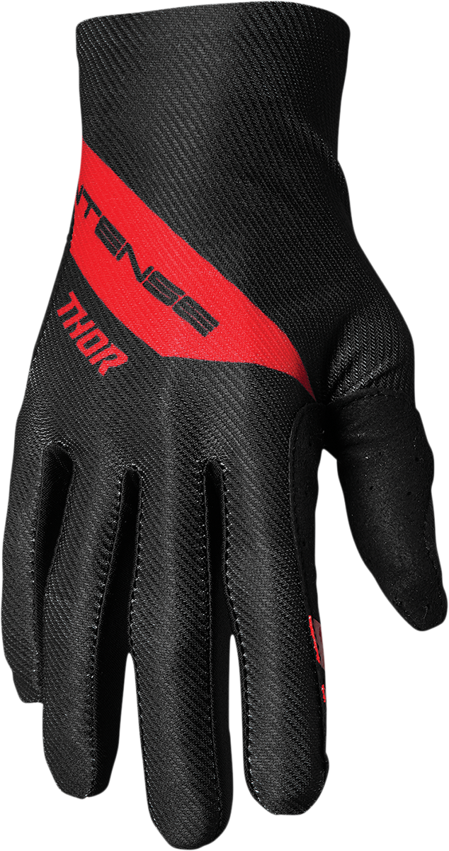 THOR Intense Dart Gloves - Black/Red - Small 3360-0051