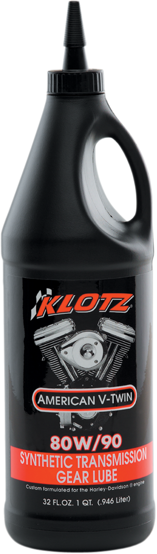 KLOTZ OIL Big Twin Synthetic Transmission Lube - 80W-90 - 1 U.S. quart KH-GL90