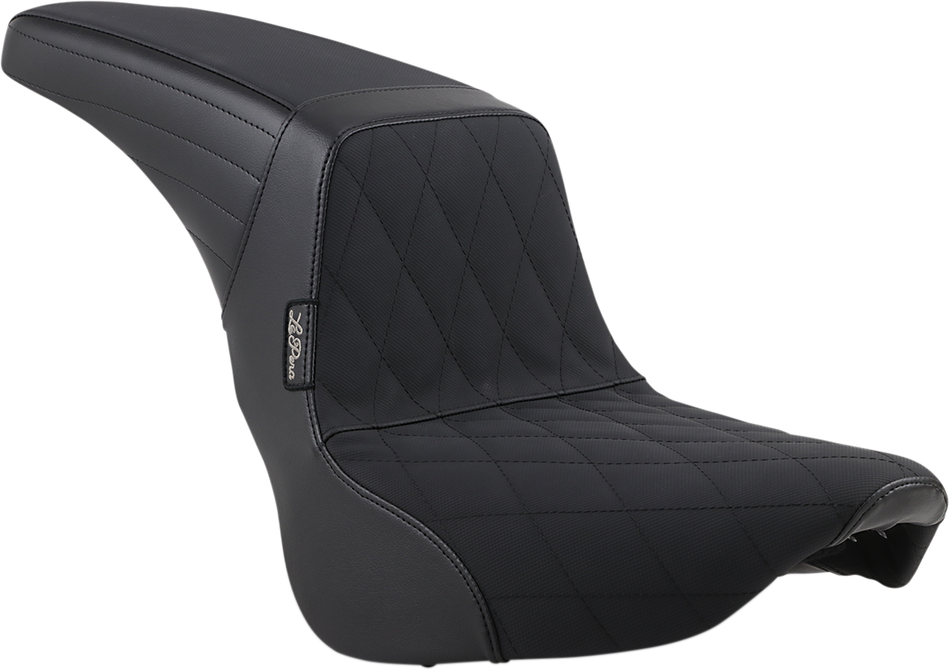 LE PERA Kickflip Seat - Diamond w/ Gripp Tape - Black - Softail '18-'21 LYB-590DMGP