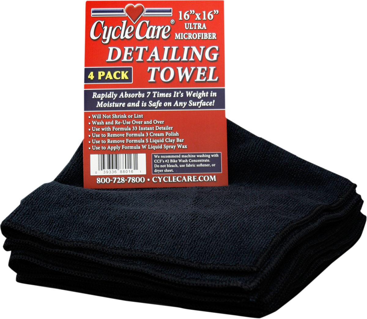 CYCLE CARE FORMULAS Micro Fiber Towel - 4 Pack 88016