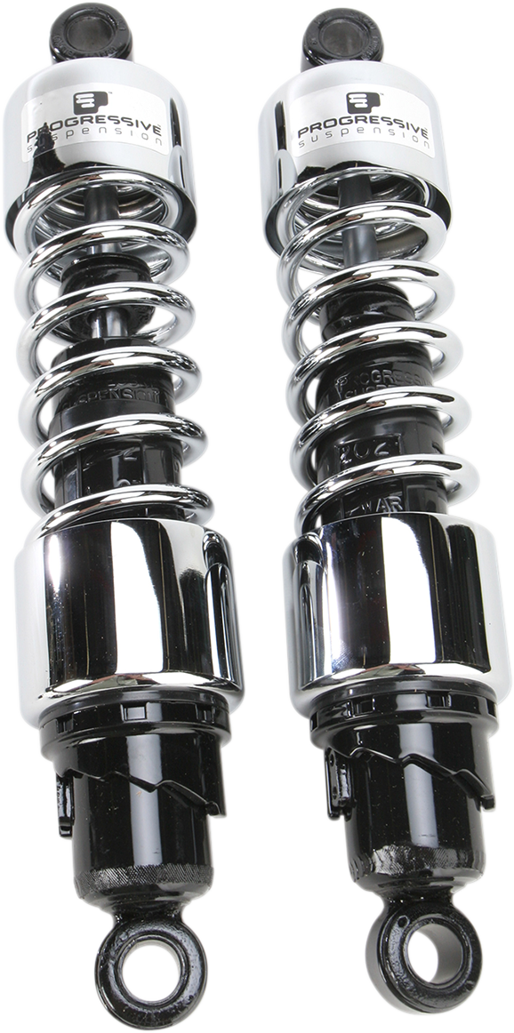 PROGRESSIVE SUSPENSION 412 Series Shock - 12" - Standard - Chrome - XG 412-4402C