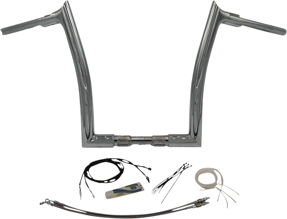 FAT BAGGERS INC. Handlebar Kit - Pointed Top - 14" - Chrome 809614