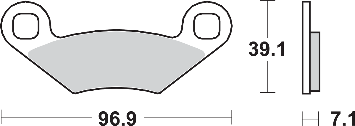 SBS Bremsbeläge - Polaris 642ATS 