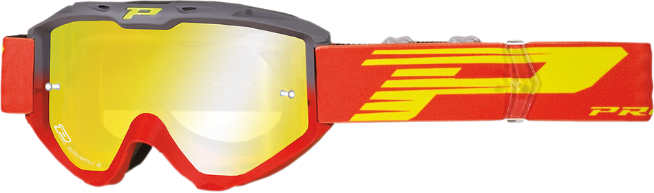 Gafas PRO GRIP 3450 Riot - Gris/Rojo - Espejo PZ3450GRROFL 