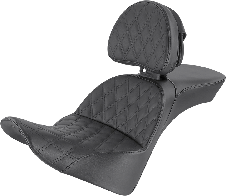 Asiento SADDLEMEN Explorer - Cosido en celosía - Con respaldo 818-33-030LS