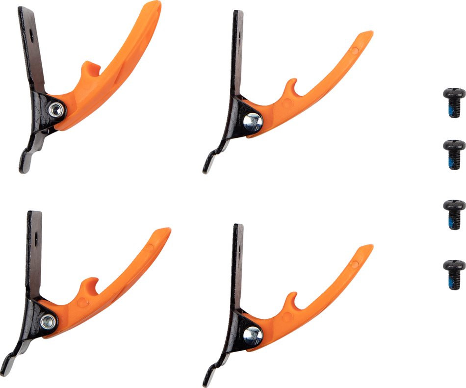 MOOSE RACING Qualifier Boot Buckle Kit - Orange 3430-1009