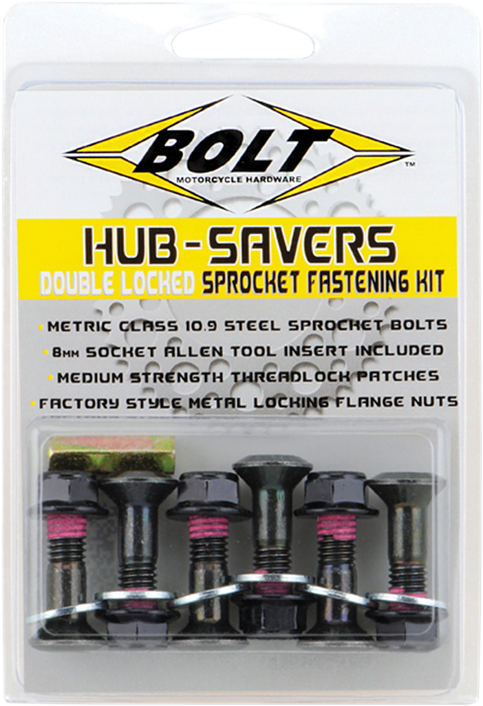 BOLT Kettenradschraube - Schwarz - 6er-Pack 2008-HS.B 