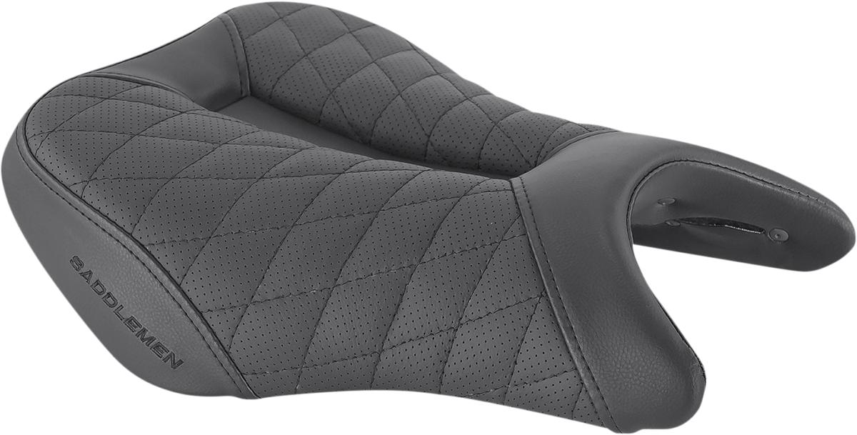 SADDLEMEN Track Seat - Lattice Stitch - Black - GSX-S 750 2018-2020  0810-S075