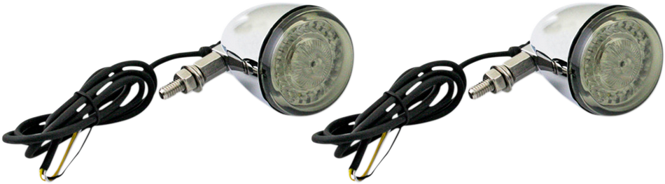 CUSTOM DYNAMICS ProBEAM® Universal Turn Signals - Chrome/Clear PB-UNV-FTS-AW-C