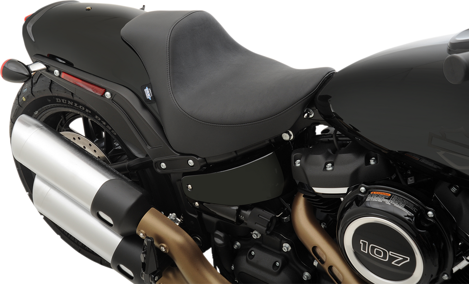 DRAG SPECIALTIES EZ-Solo Seat - Smooth - Vinyl - FXFB/S '18-'22 ACT EZ-ON STYLE 0802-1126