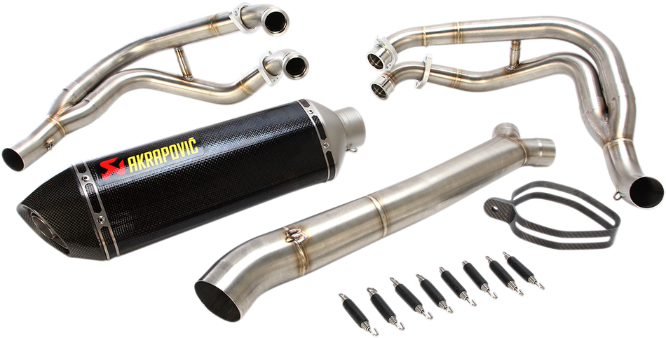 AKRAPOVIC Race Exhaust - Stainless Steel/Carbon Fiber GSX 1300 R Hayabusa 2008-2020 S-S13R2-RC 1810-1517