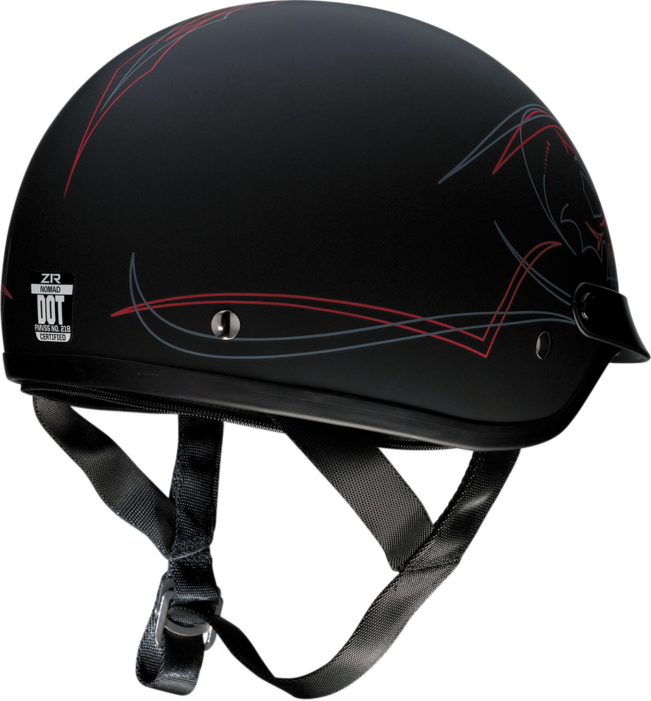 Z1R Nomad Helmet - Evilocity - Flat Black - XS 0103-1252