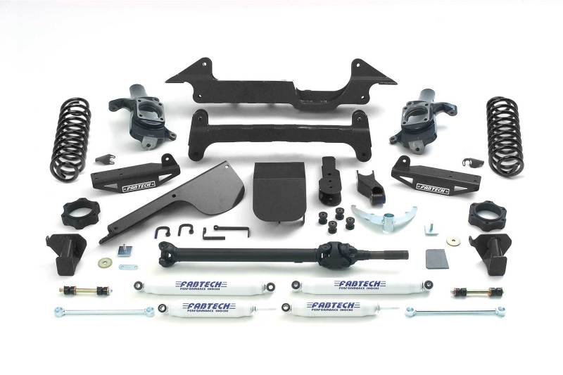 Fabtech 03-08 Hummer H2 Suv/Sut 4WD w/Rr Coil Springs 6in Perf Sys w/Perf Shks K5000