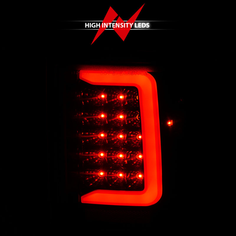 ANZO 1993-1997 Ford  Ranger LED Tail Lights w/ Light Bar Black Housing Smoked Lens 311360