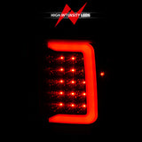 ANZO 1993-1997 Ford  Ranger LED Tail Lights w/ Light Bar Black Housing Smoked Lens 311360