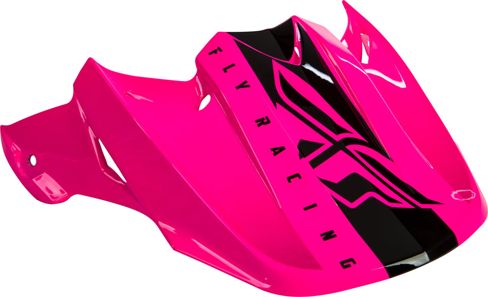 FLY RACING F2 Carbon Shield Helmet Visor Black/Pink 73-46255