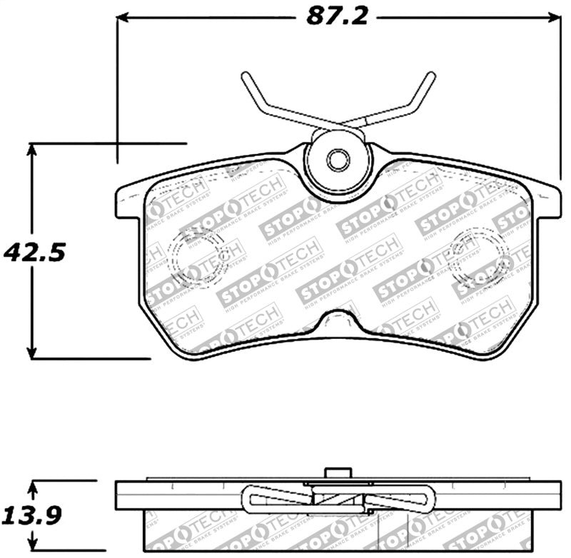 StopTech Performance Brake Pads 309.0886